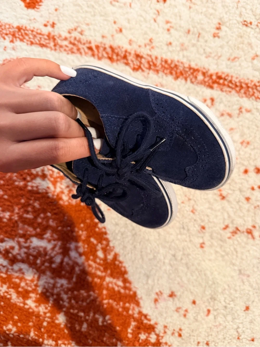 Janie & Jack Suede Lace-Up Dress Shoes